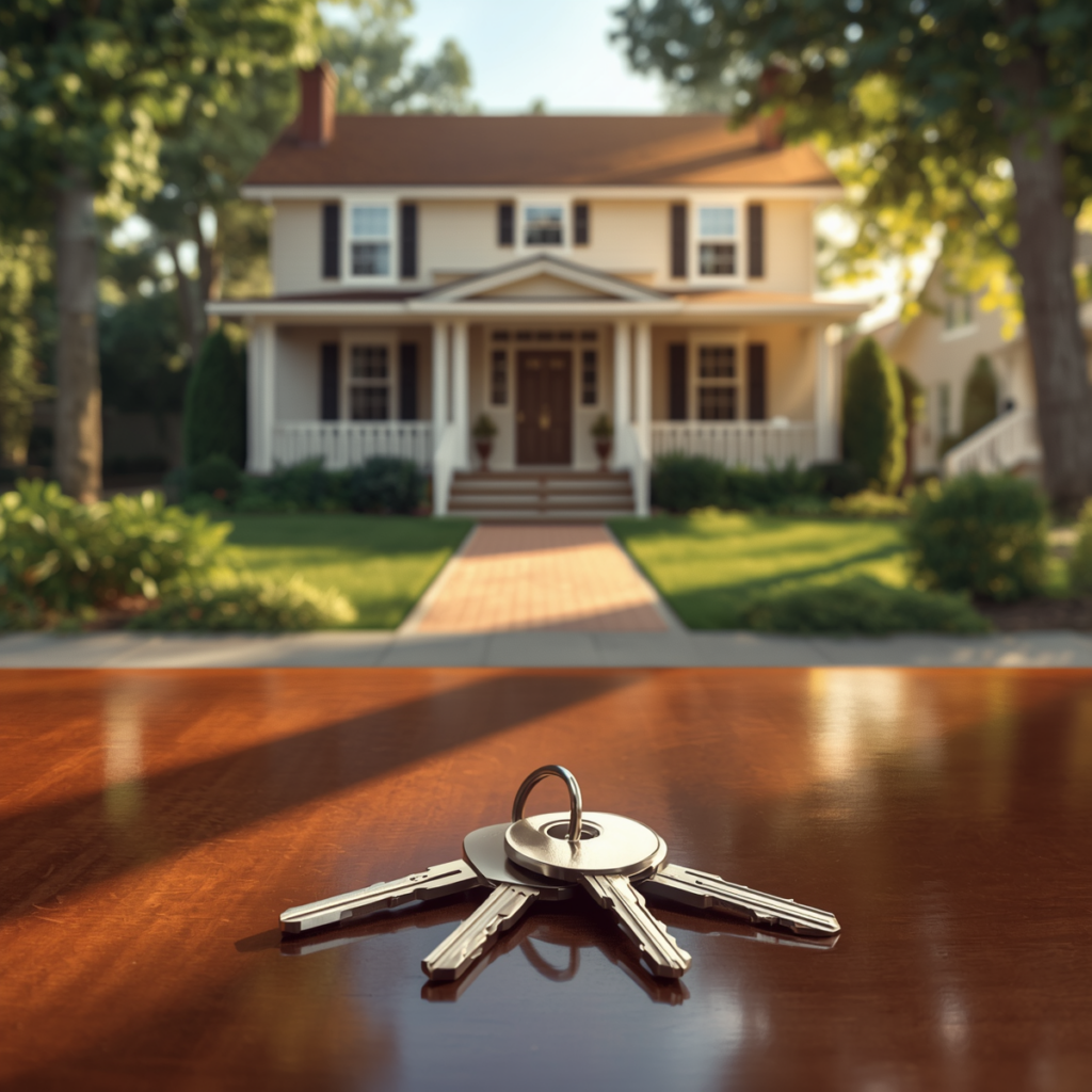 House and keys representing mortgage protection insurance for homeowners